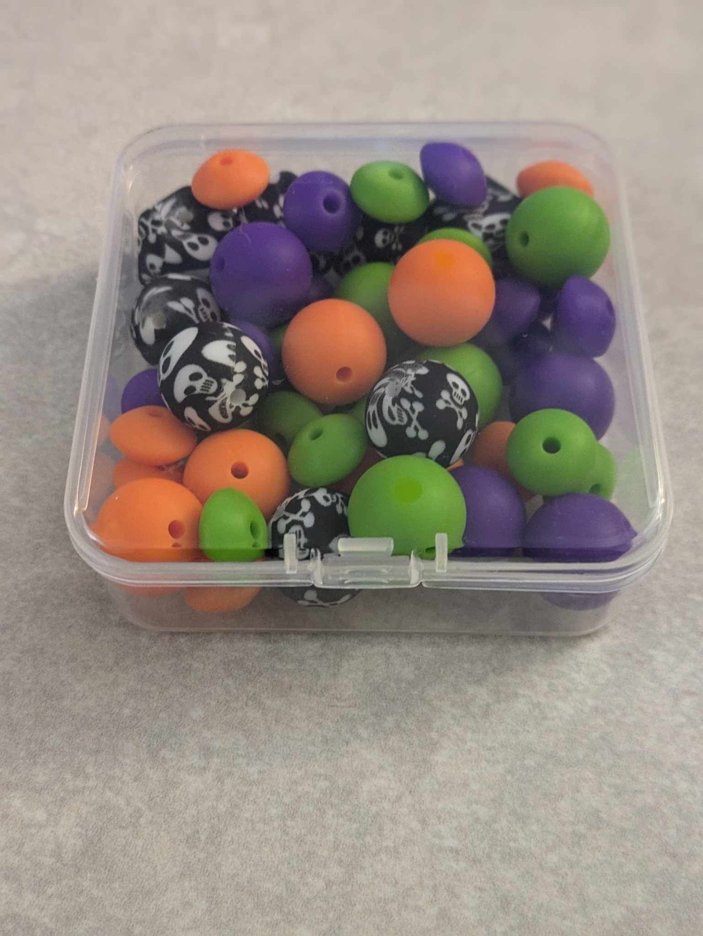 Halloween Themed Silicone Bead Kit - 50 pieces