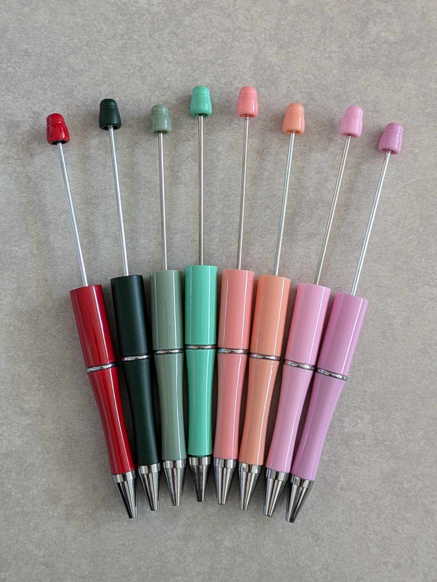 Beadable Pens - Set of 8 - Variety C