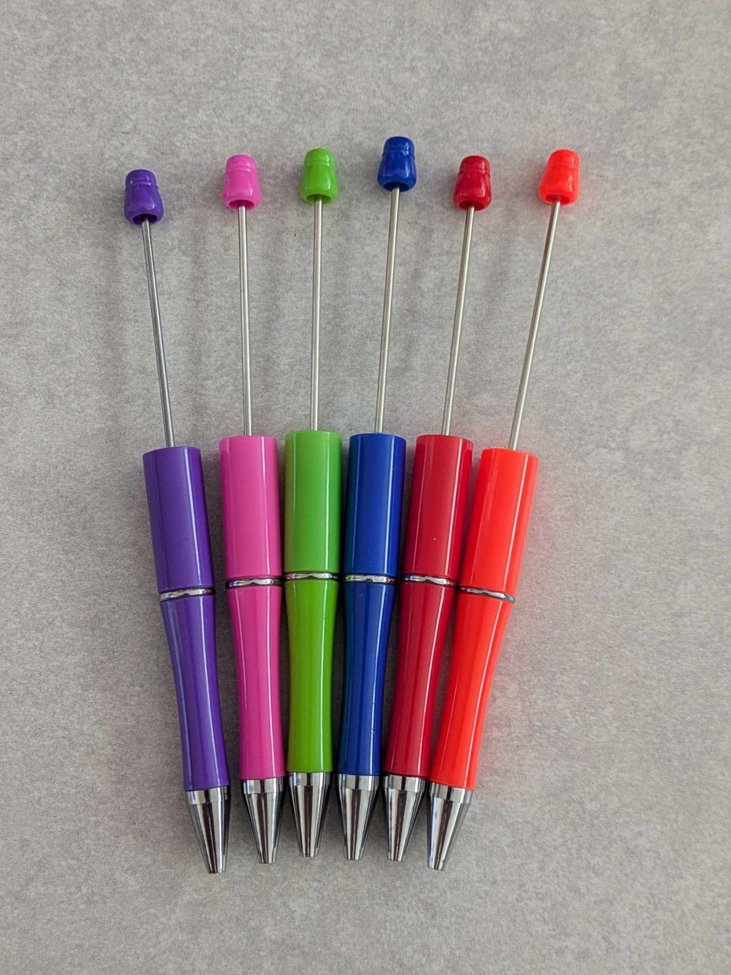 Beadable Pens - Set of 6 - Variety L