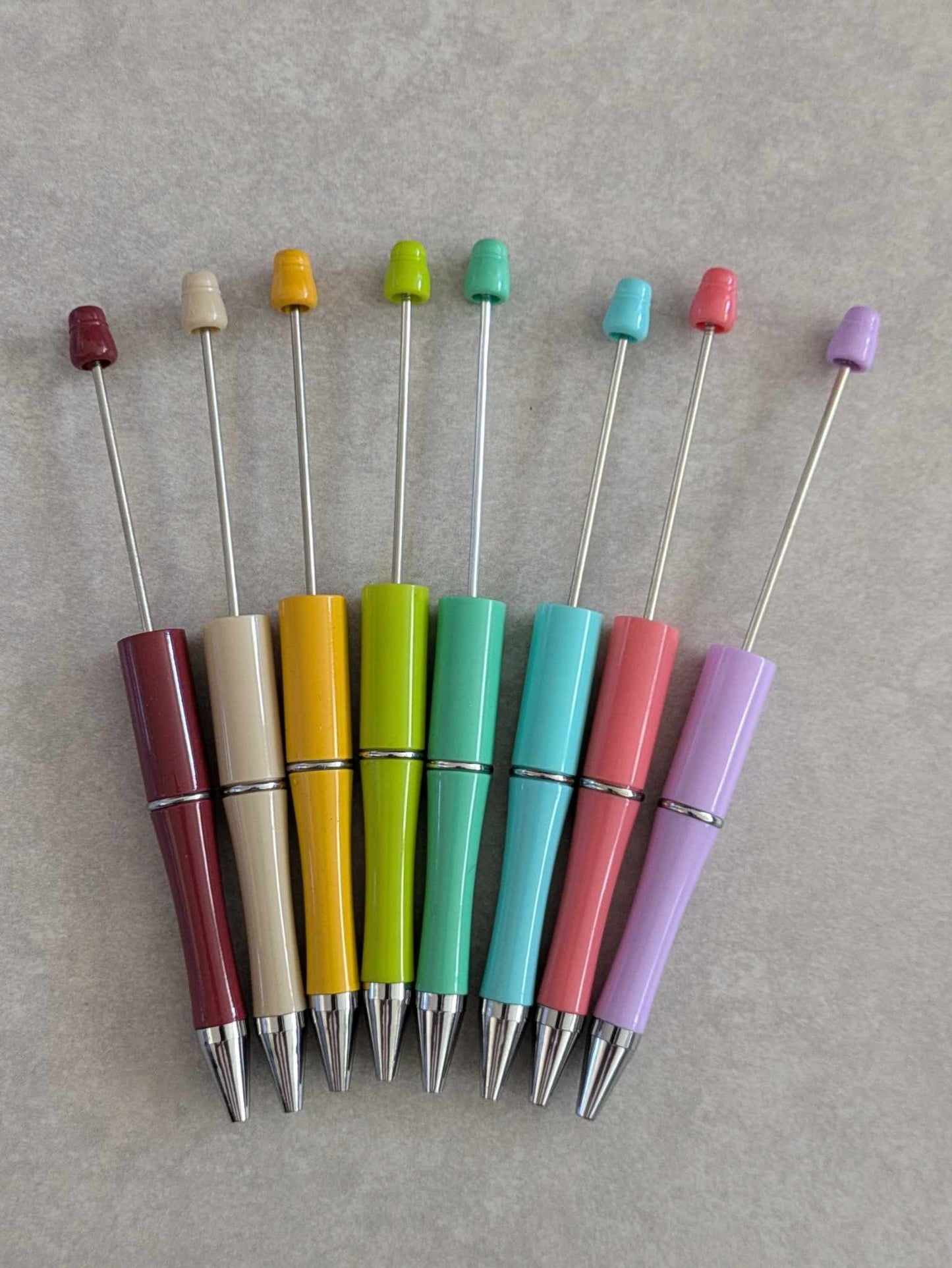 Beadable Pens - Set of 8 - Variety E
