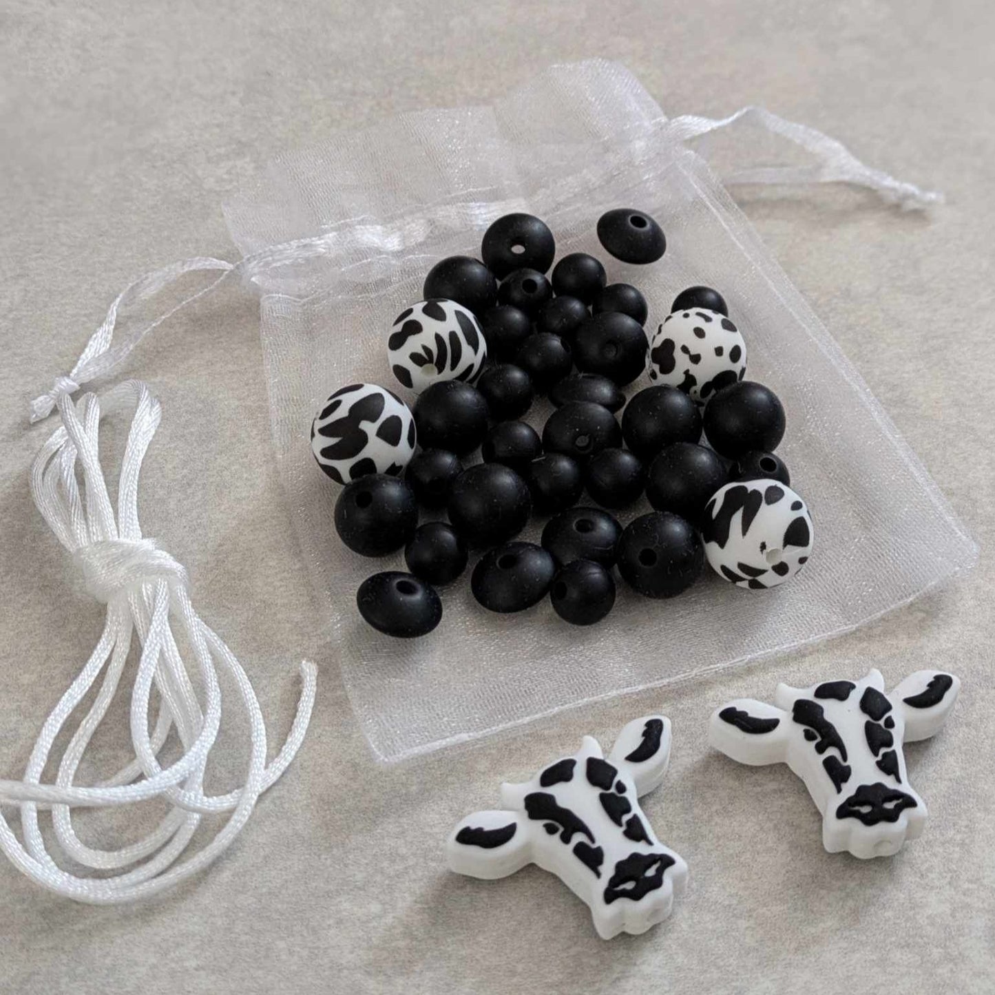 Silicone Cow Bead DIY Set