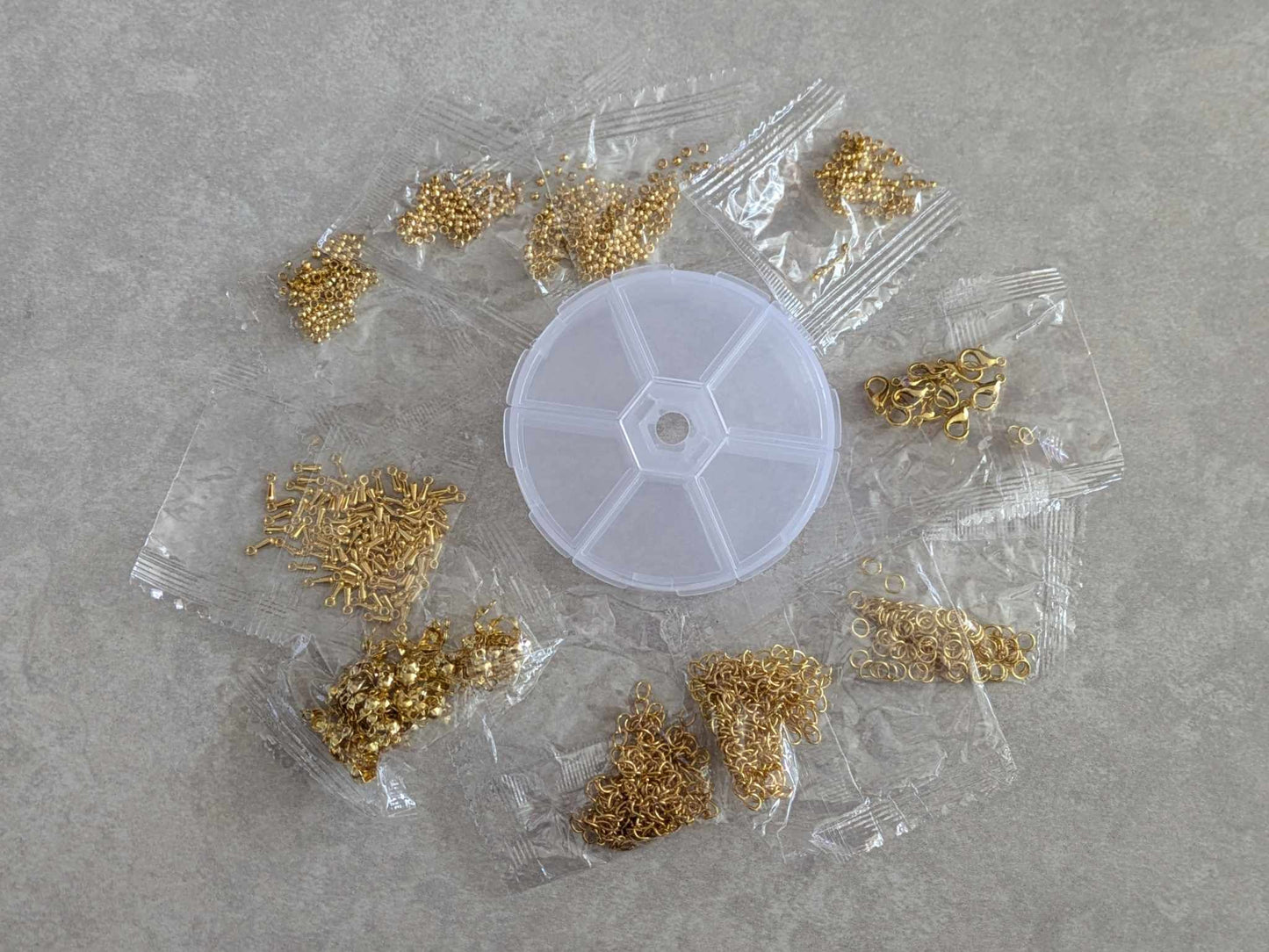 Gold Tone Jewelry Findings Set