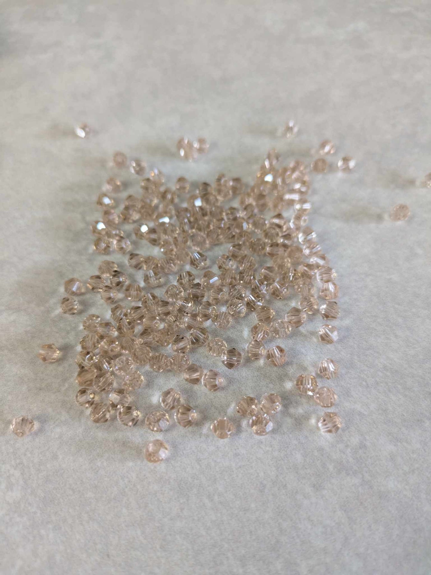 4mm Bicone Beads - Champagne - 300 pcs