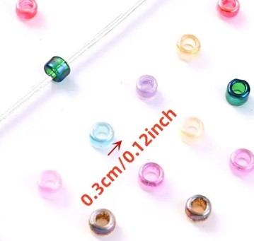 3mm Seed Beads - Mixed Color or Coffee - 2000+ beads