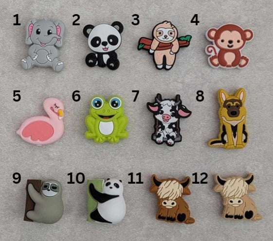 Adorabale, Cute Animal silicone focal beads