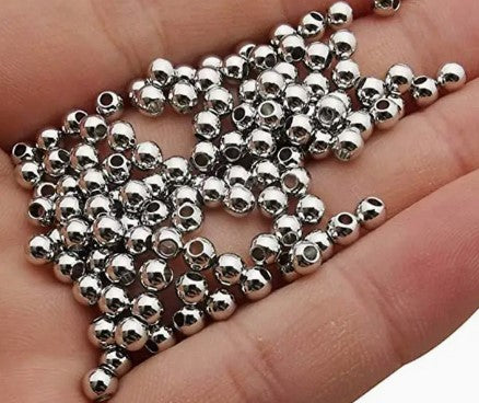 6mm SIlvery or White K CCB Beads - 200 pcs