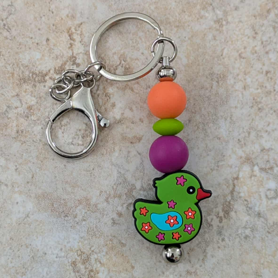 Spring Duck Keychain