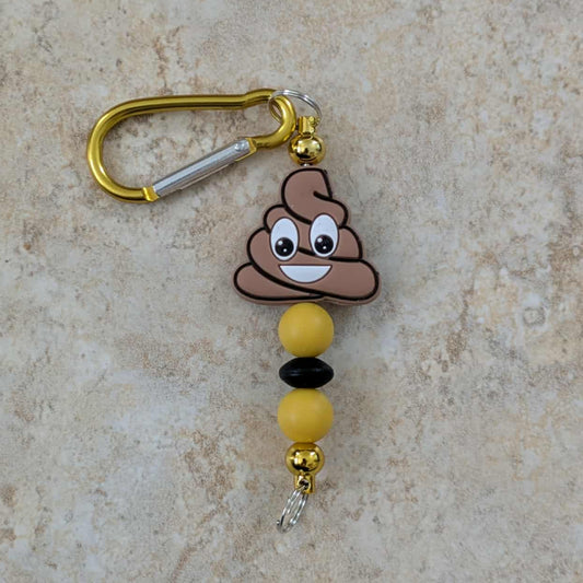 Smiling Poop Keychain