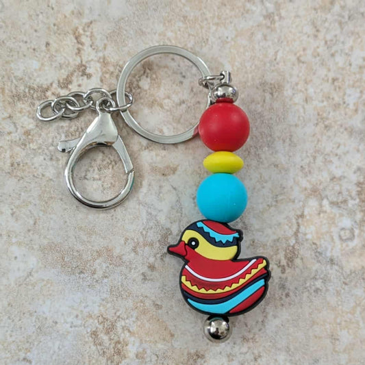 Fiesta Duck Keychain