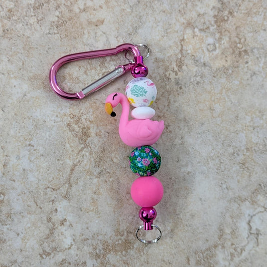Flamingo Vibes Keychain