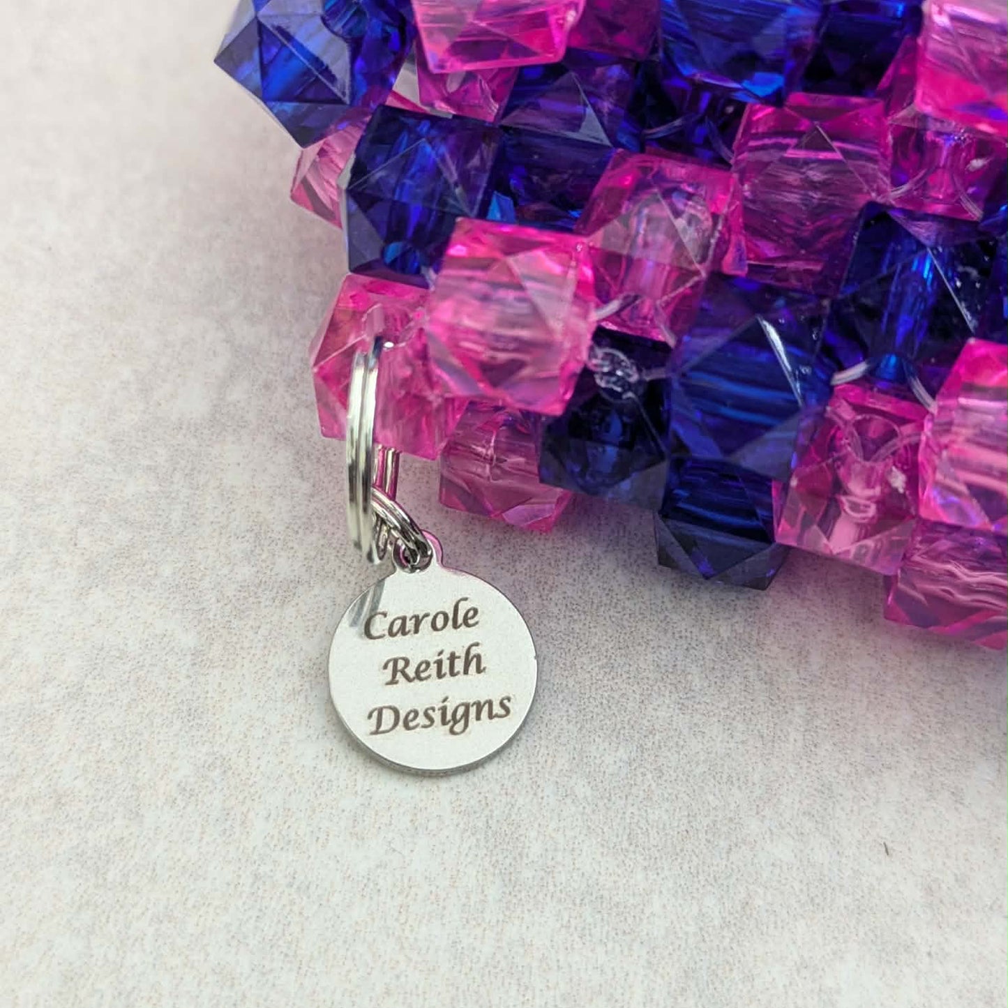 Blue & Pink Beaded Wallet