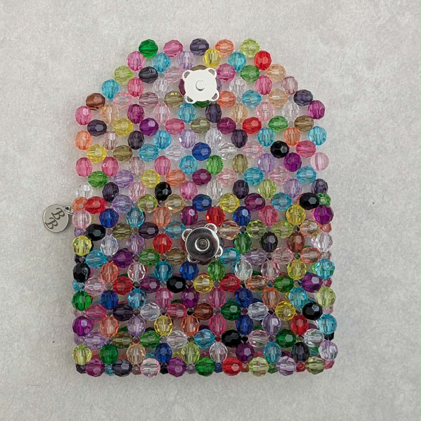 Mulit-Colored Faceted Beaded Wallet