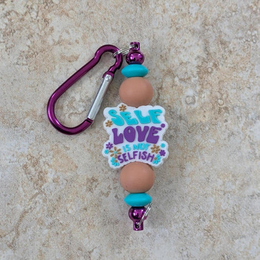 Self Love Is Not Selfish Keychain