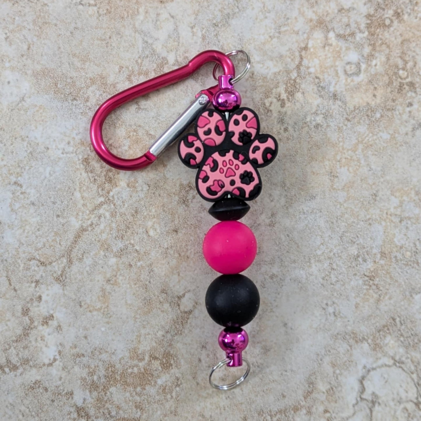 Pink Paw Keychain