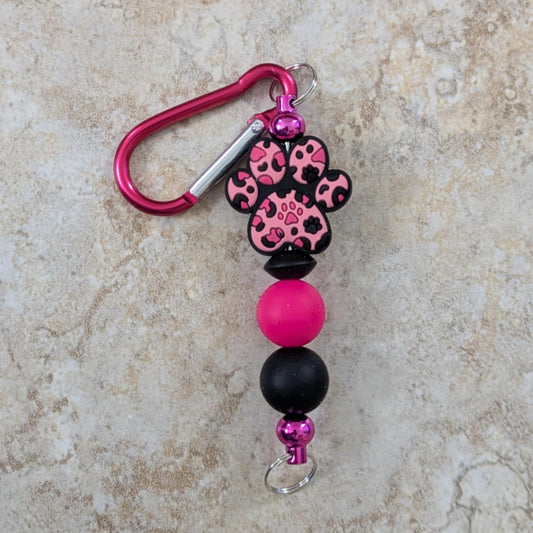 Pink Paw Keychain